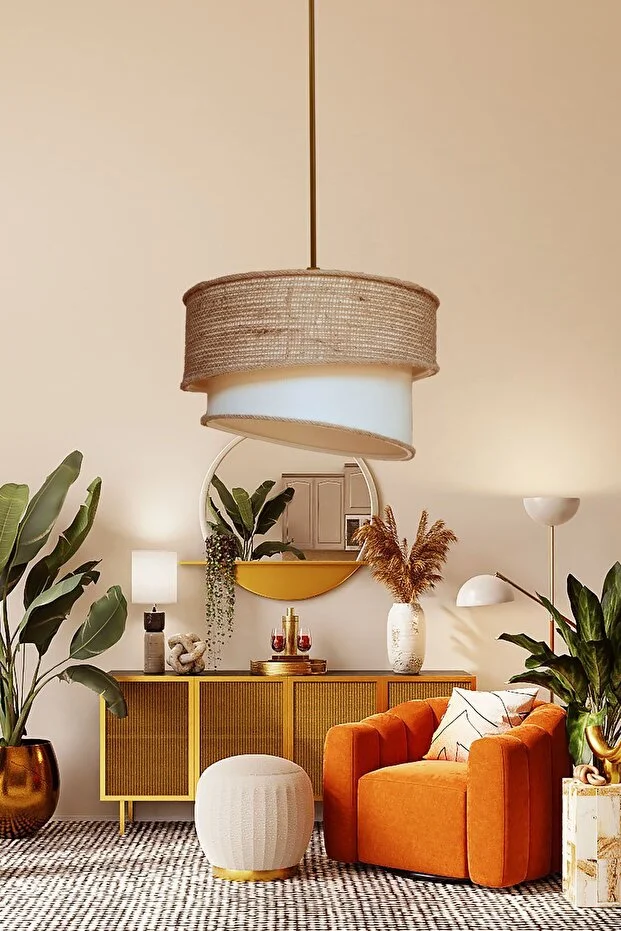 Rüzgar Redro Hasır Sarkıt Avize